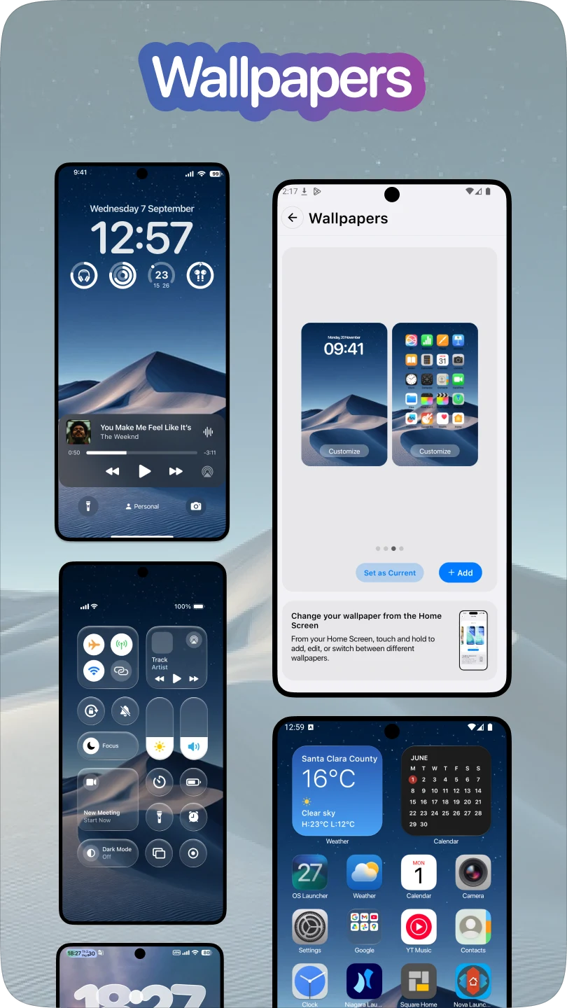 OS 27 Launcher : Golden Gate screenshot